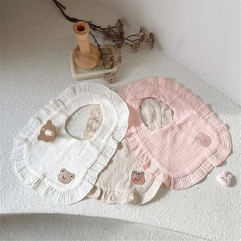 

Muslin Baby Bibs Newborn Cartoon Soft Infant Burp Cloth For Girl Boy Feeding Saliva Towel Bandana Infant Drool Bibs Baby Stuff