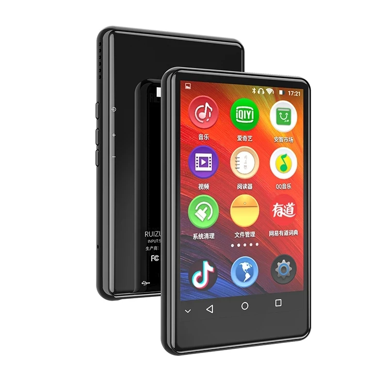 

Newes Android Wifi BT V5.0 RUIZU H6 Full Touch Screen MP3 Player 4.0inch 8/16GB Music Player With Speaker,FM,E-book,Video