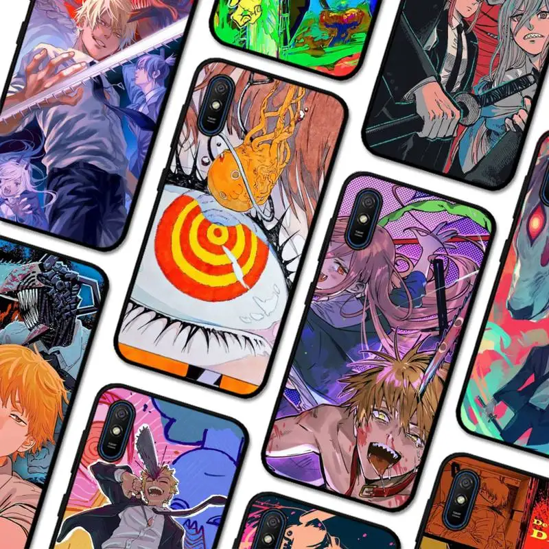 

Chainsaw Man Phone Case for Redmi 5 6 7 8 9 A 5plus K20 4X S2 GO 6 K30 pro
