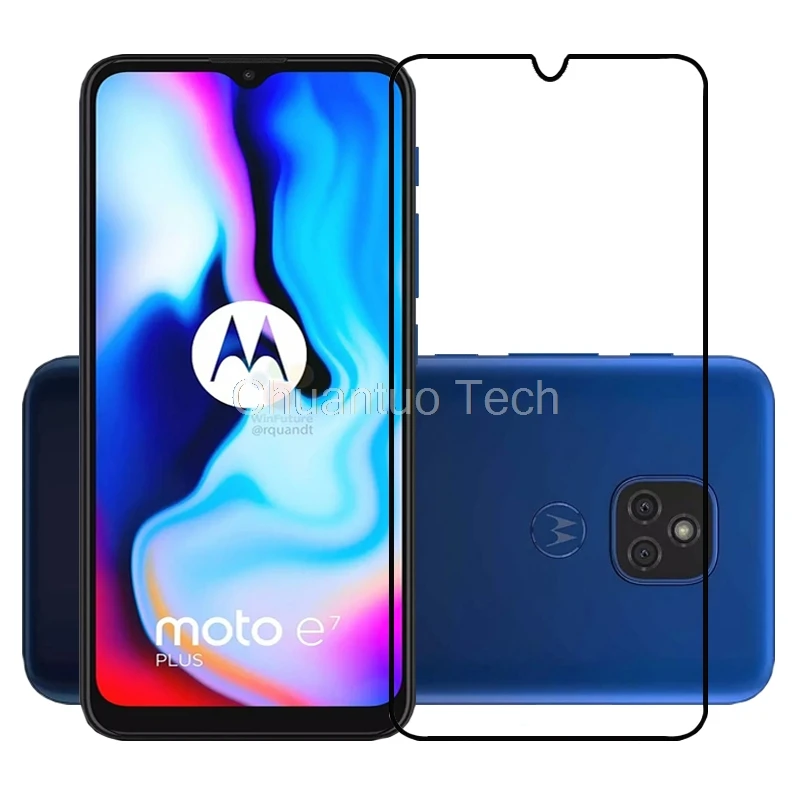 

75 Pcs/Lot 2.5D Premium Tempered Glass for Moto E7 Plus Full Cover Screen Protector Protective Film for Motorola Moto E7 Plus