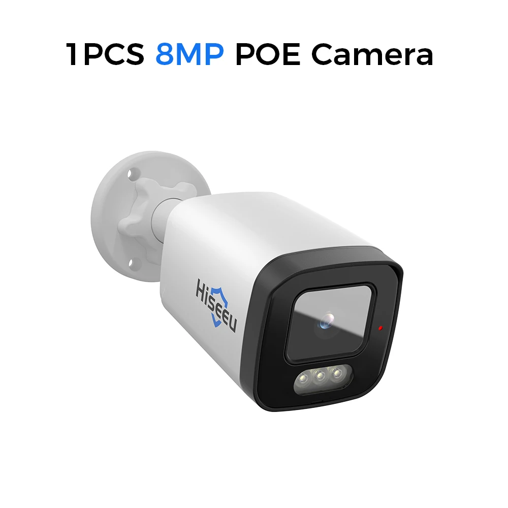 Hiseeu 4K 8MP POE Starlight IP камера