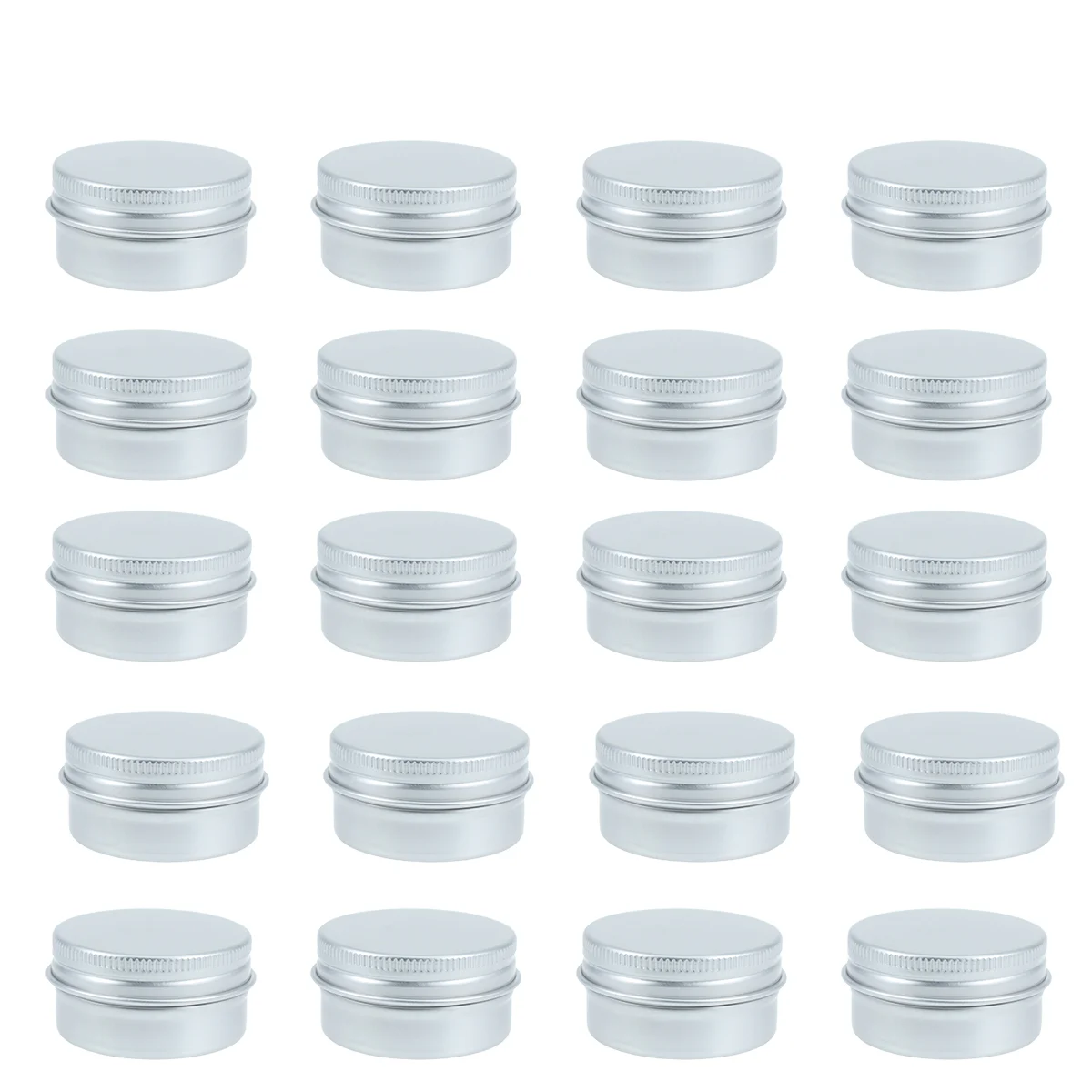 

Tin Jars Containers Tins Empty Aluminum Cosmeticscrew Jar Cream Travel Lip Metal Balm Can Potlids Round Pots Makeup Storage Cans