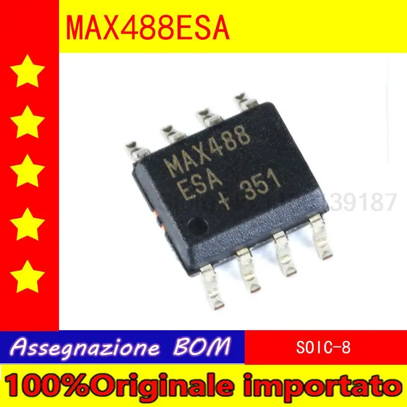 

100% Оригинальный важный патч для домашнего интерьера MAX488ESA SOIC - 8 RS - 422 / RS - 485 чип трансивера