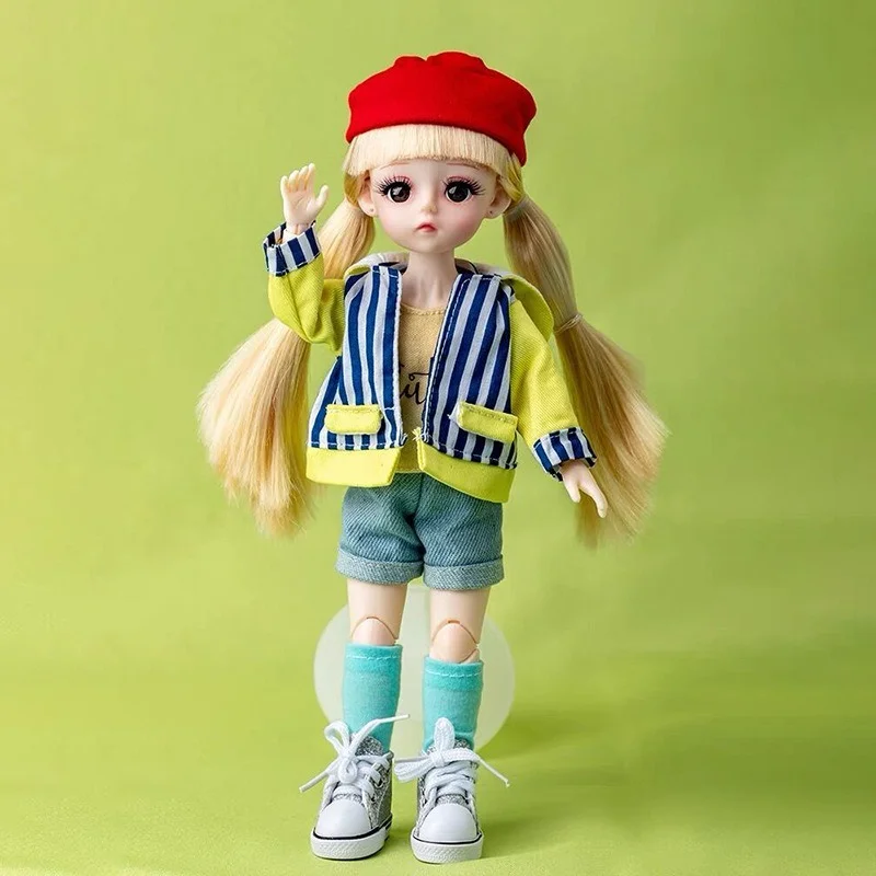 30 см Модная Кукла с 13 подвижными суставами красивый макияж DIY 1/6 BJD кукла школьное