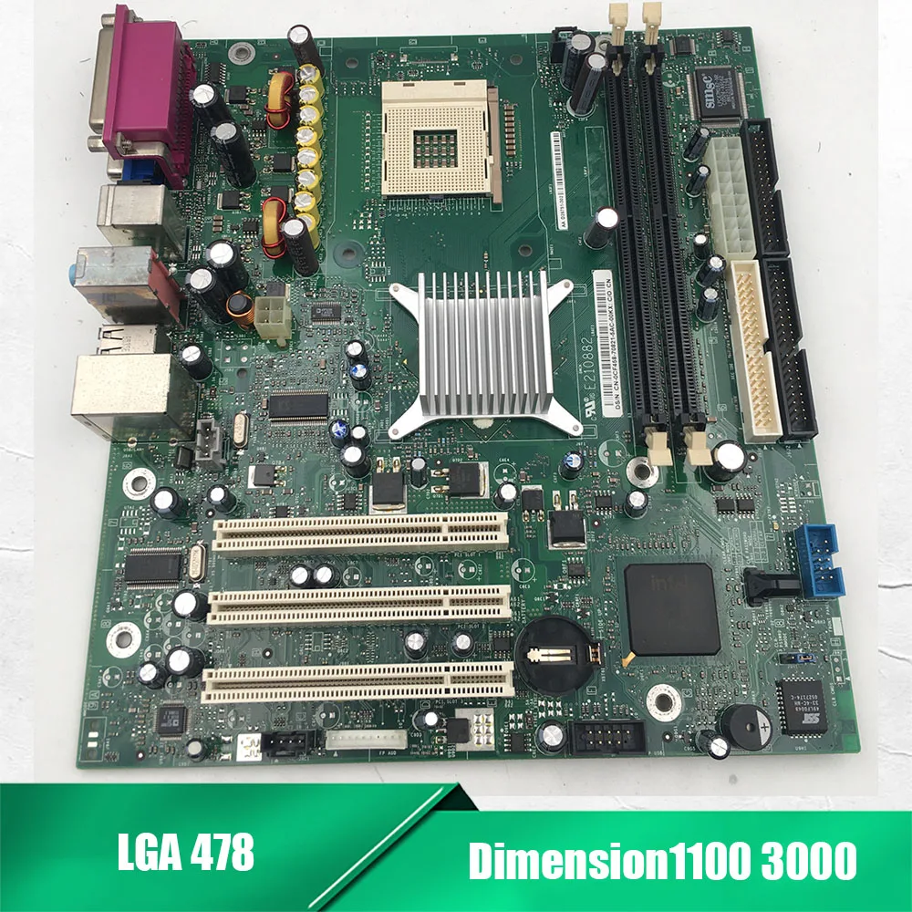 Desktop PC Motherboard For DELL Dimension1100 3000 865 E210882 CF458 0CF458 CN-0CF458 LGA478 Mainboard