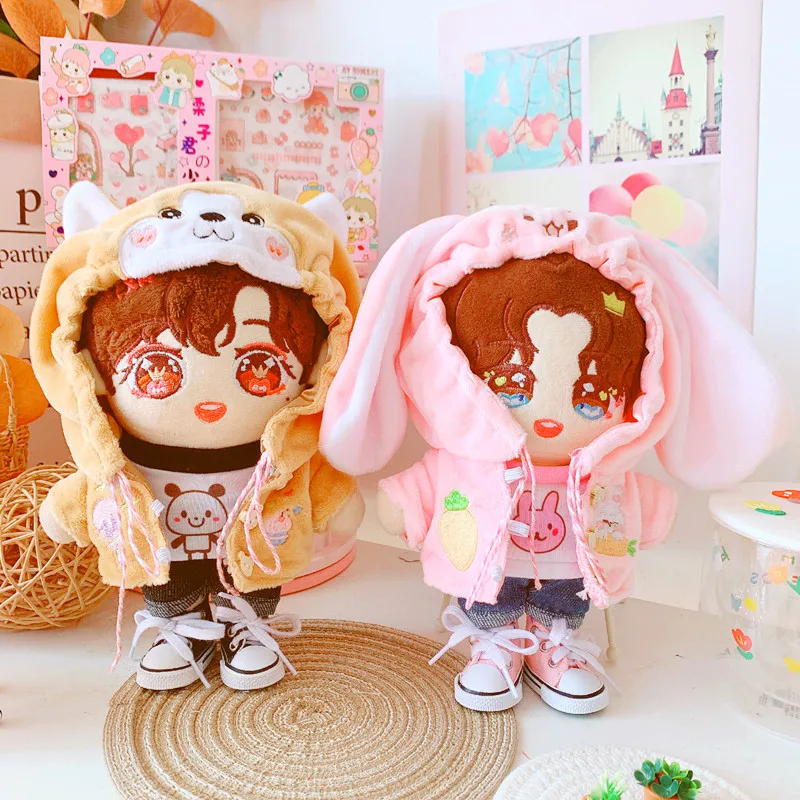 

6 types 20cm Baby Doll clothes Plush Doll's coat suit Toy Dolls Accessories our generation Korea Kpop EXO idol Dolls