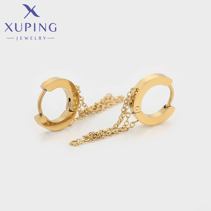 Серьги-кольца Xuping из нержавеющей стали