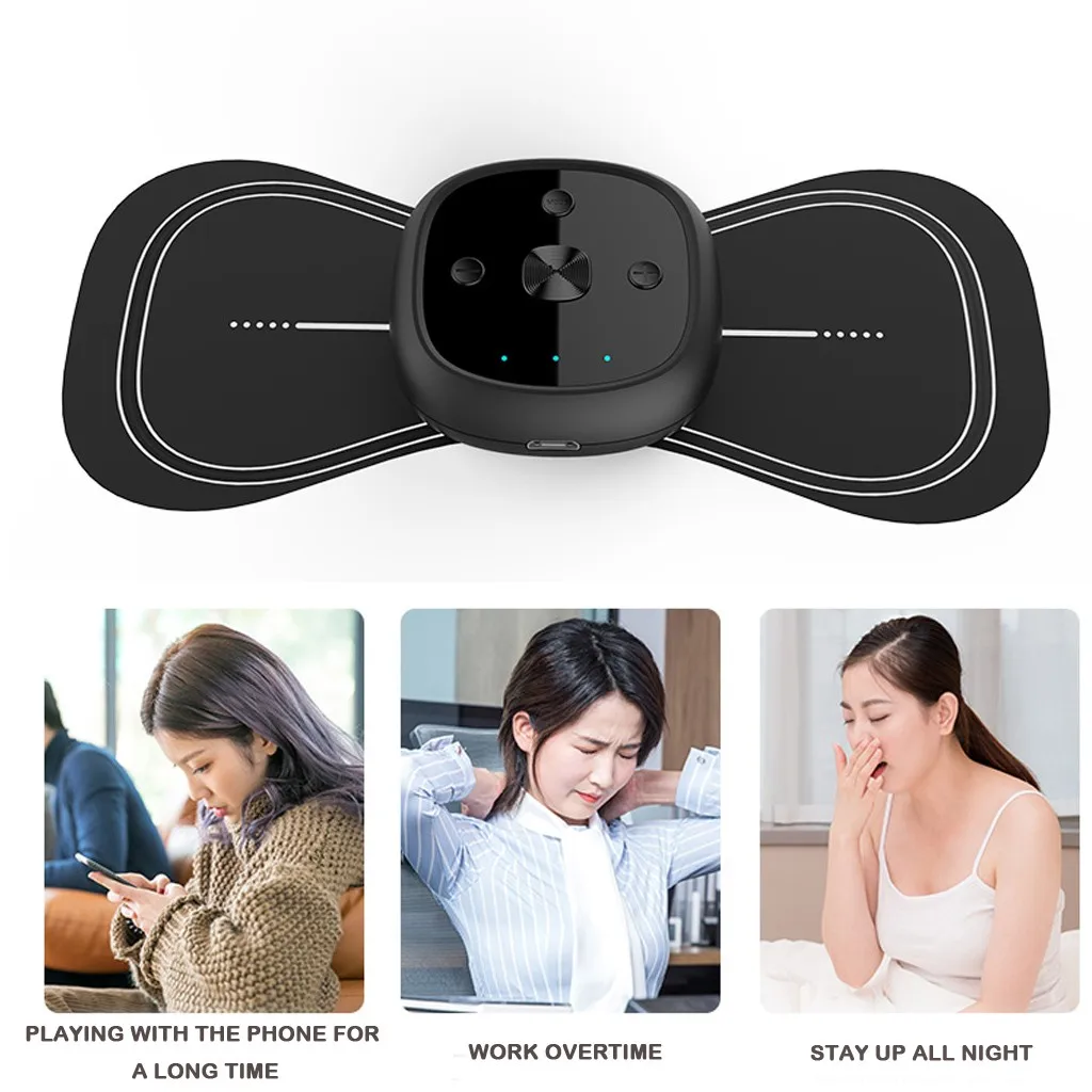 

Массажер шейный электрический портативный с зарядкой от USB и функцией облегчения боли