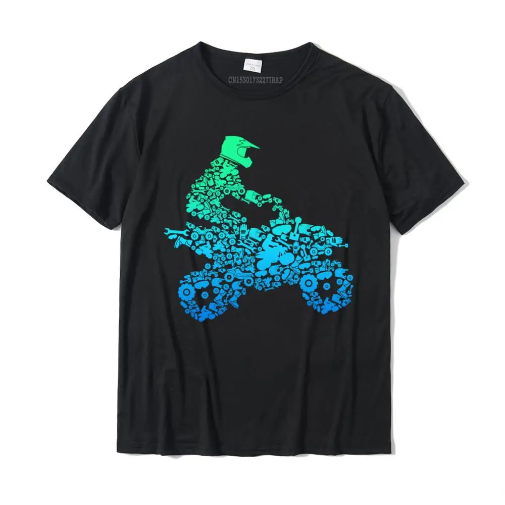 

Quad Biker ATV 4 Wheeler Funny Quad Gift For Men And Boys Aesthetic Normal T Shirt For Men Cotton Tshirts Normal Cute
