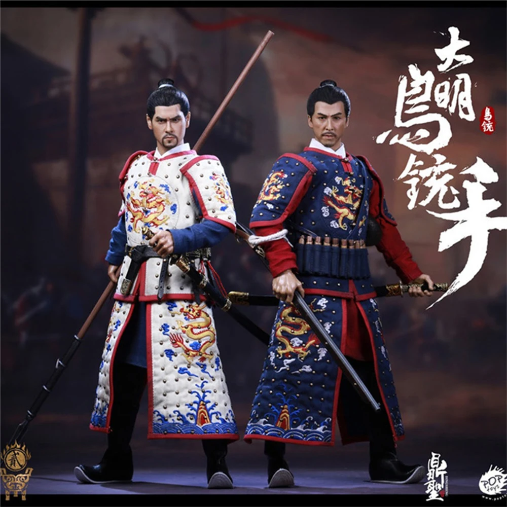 

POPTOYS DS002 Full Set 1/6 Scale Collectible Ming Dynasty Musketeer 12 Inches Male Solider Action Figure Model for Fans Gifts