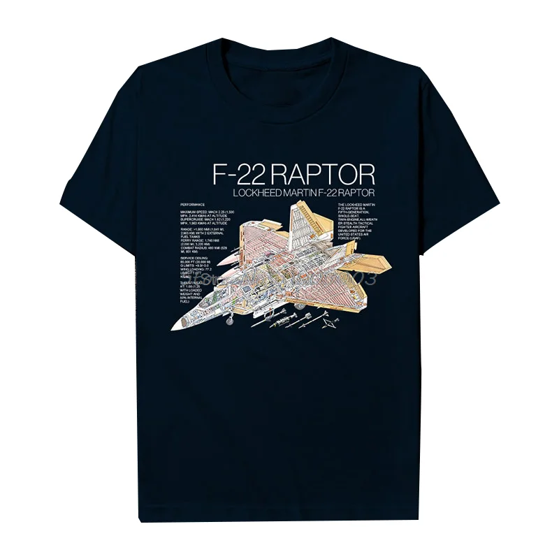 

US-Air Force F22 Raptor Stealth Fighter Printed Men T-Shirt Summer Cotton Short Sleeve Unisex T Shirt Oversized Streetwear Tees