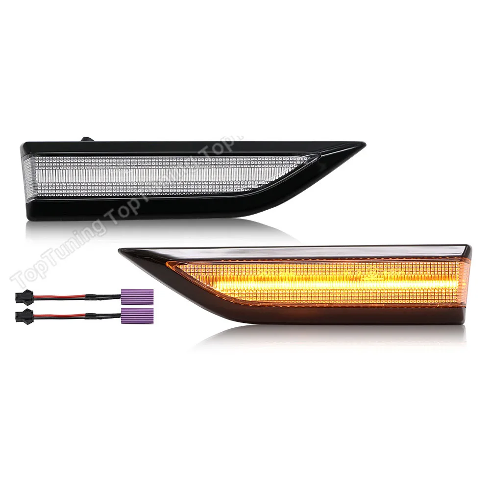 Динамические светодиодные боковые габаритные огни, струящиеся последовательные указатели поворота, мигалка для VW Caddy 2015 2016 2017 2018 2019 1 пара