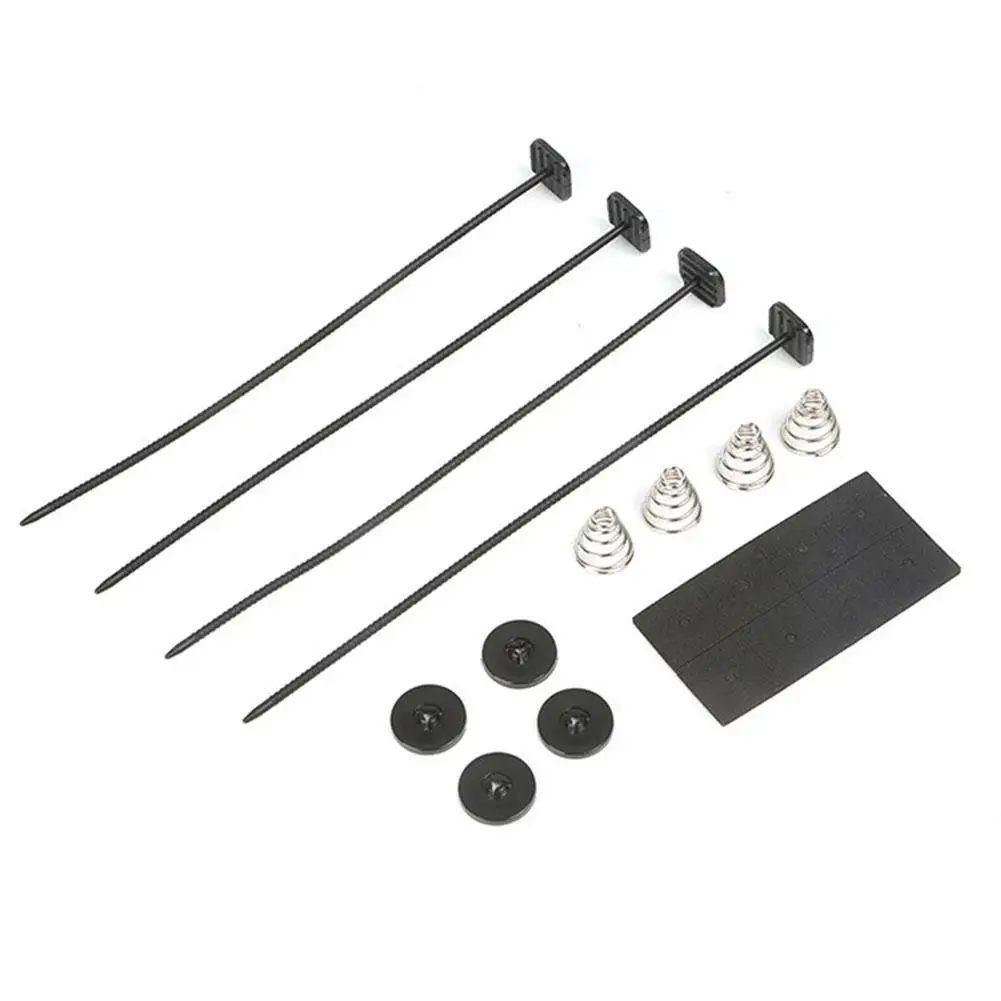 

1 комплект, универсальный электрический вентилятор радиатора для автомобиля, монтажный комплект Ventilador, 8x9 дюймов, стяжки, 16 резиновых подушечек, 8 разъемов, 8x пружина