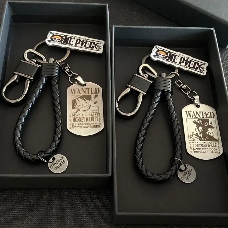 One Piece Wanted Warrant Luffy Брелок Подвеска Ророноа Зоро Титановая Сталь Водонепроницаемый