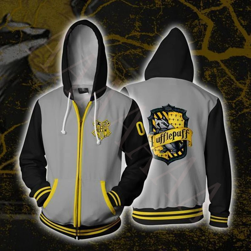 Свитшот с капюшоном на молнии для косплея по мотивам Гарри Поттера |