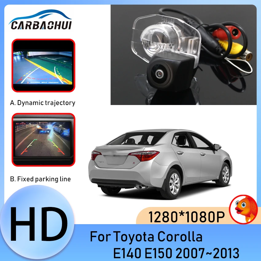 Vehicle Rear View Camera For Toyota Corolla E140 E150 2007 2008 2009 2010 2011 2012 2013 Car Backup Reversing Parking Monitor