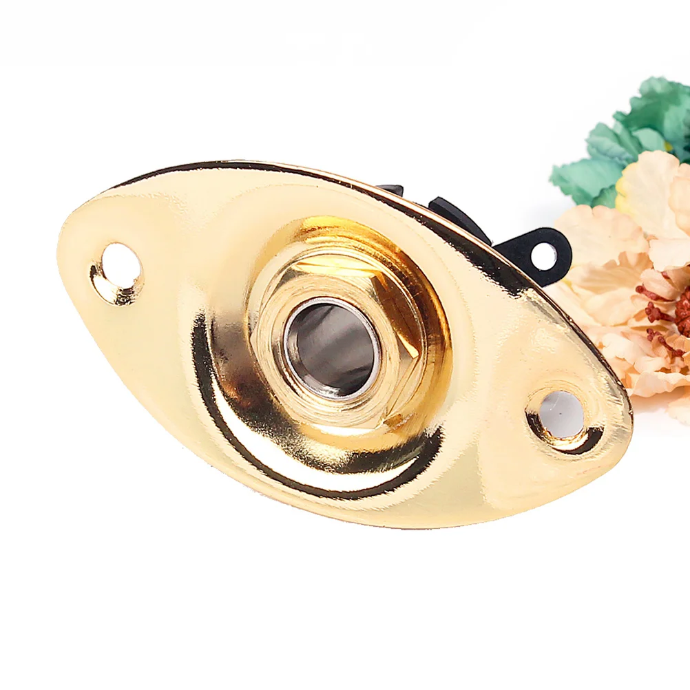 Внутренний 1/4-дюймовый овальный гитарный звукосниматель выходной вход разъем 635