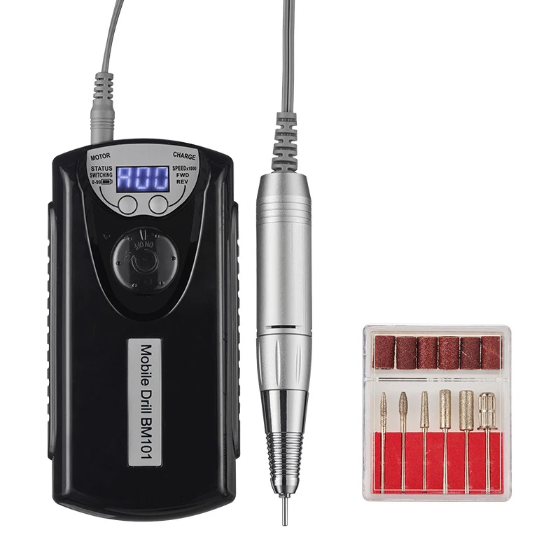 

Перезаряжаемая портативная электрическая мини-дрель 30000 об/мин для маникюра и педикюра, шлифовальная машинка для ногтей, пилка для ногтей, сверла для ногтей