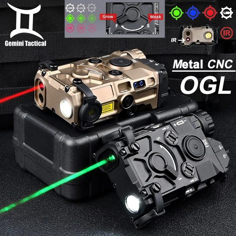 Тактическая цельнометаллическая лазерная указка OGL IR красная зеленая синяя