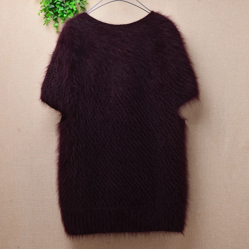 Женская осенне-зимняя одежда пушистый норковый кашемировый вязаный Свободный