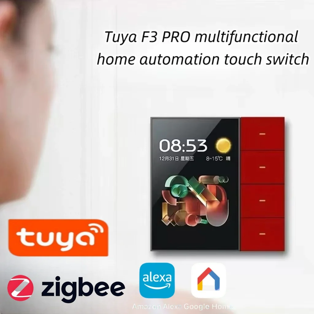 

Настенный выключатель F3Pro Tuya Smart ZigBee