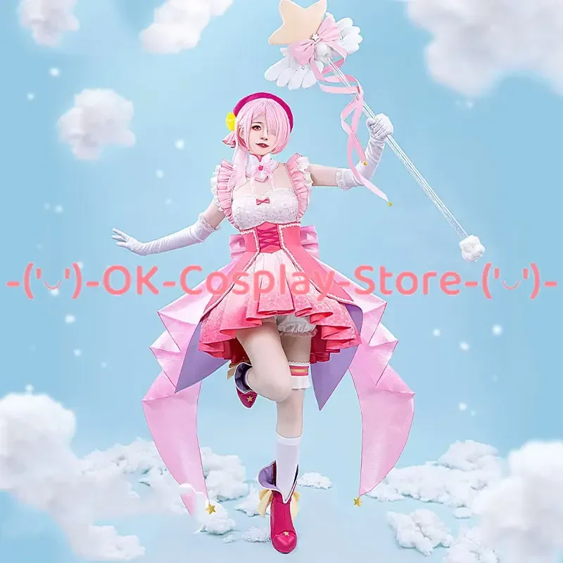 Женские костюмы для косплея Ram Rem Re:zero Kara Hajimeru Isekai Seikatsu женское милое платье с