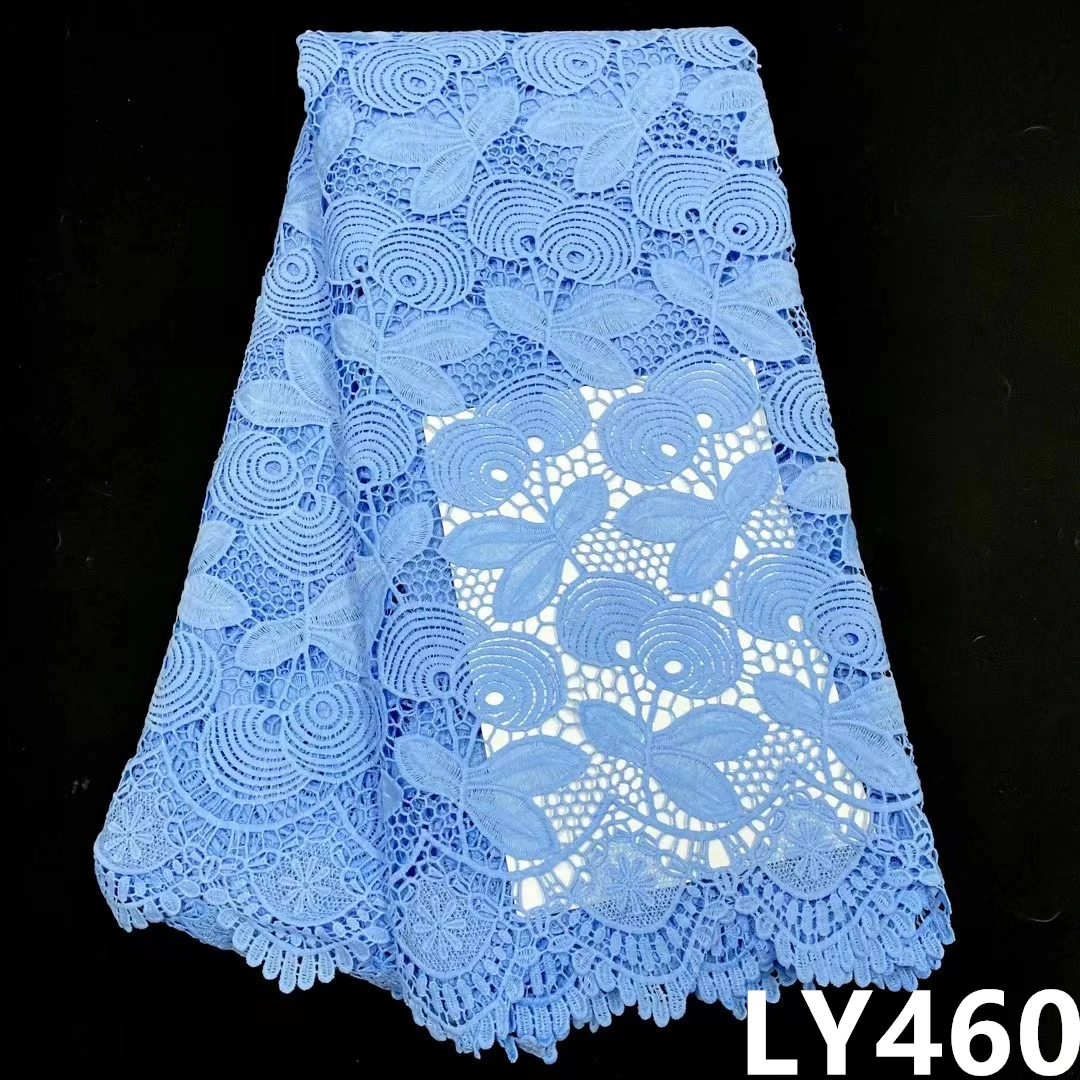 XIYA Nigeria Milk Skin Lace Fabrics Fashion New High Quality French Lace Fabric for Wedding Dress Sew LY460
