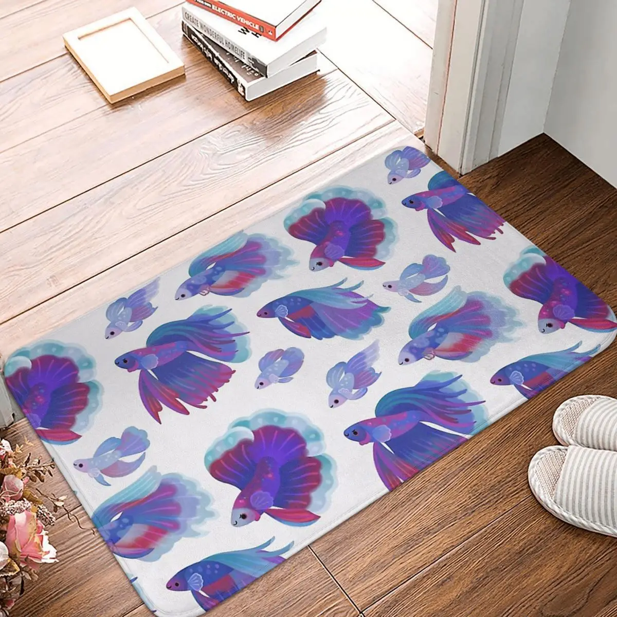 

Animal Cute Forest Ocean Non-slip Doormat Living Room Mat Blue Betta Hallway Carpet Welcome Rug Home Decor