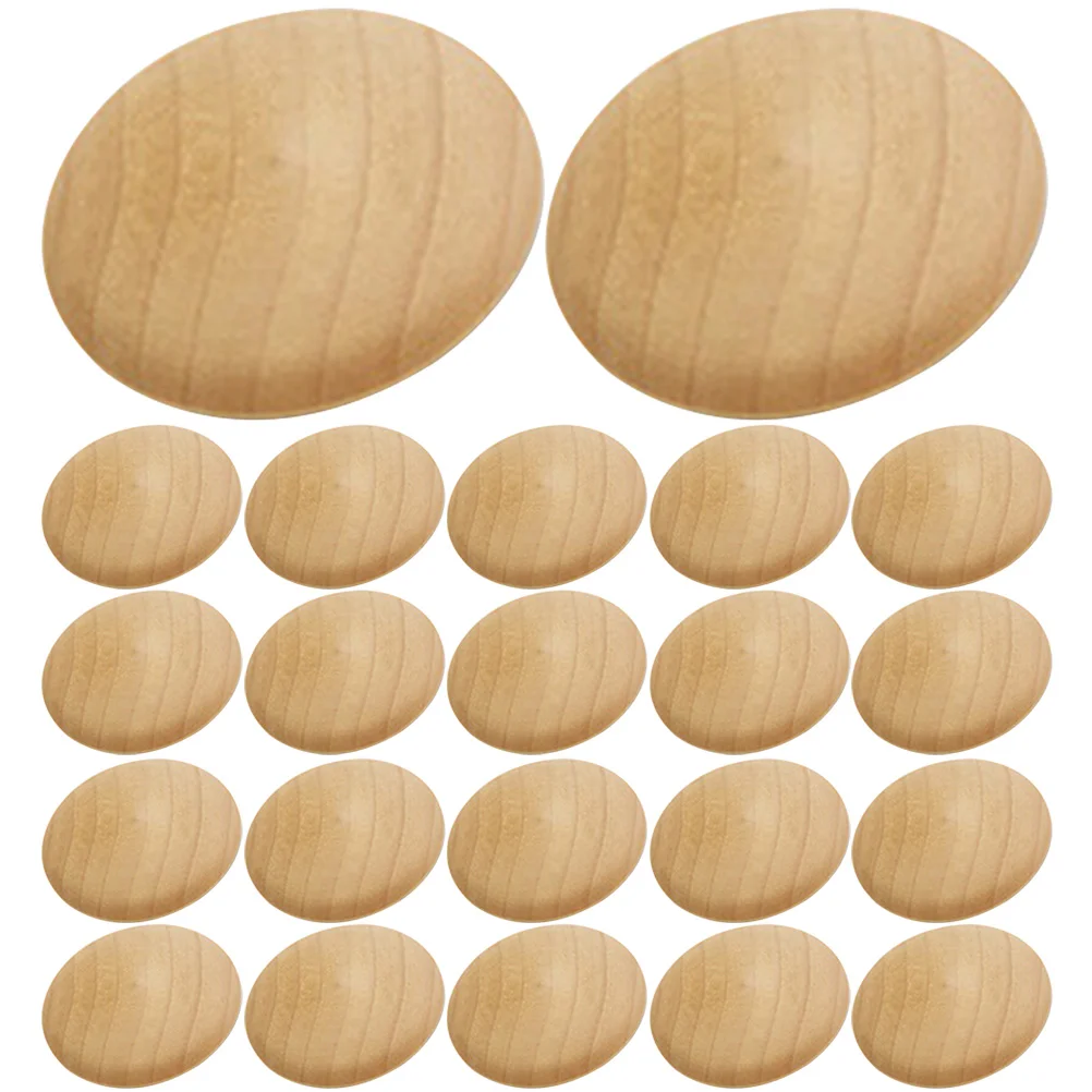 

100pcs Furniture Hole Plugs Wooden Button Hole Plugs Small Cupboard Hole Caps