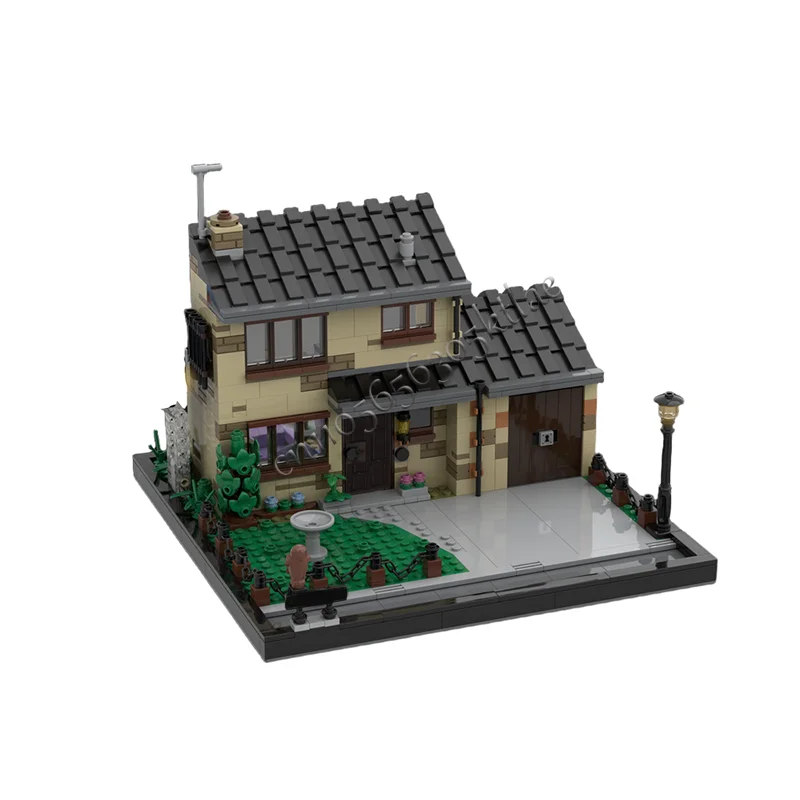 388 шт. MOC, современный город, вид на улицу, 4 привода, пейзаж, модель здания, сделай сам, головоломка на заказ, технология, креативная сборка, детские игрушки, подарки (art.: 3920d2d7ef4e4) - 3920d2d7ef4e4