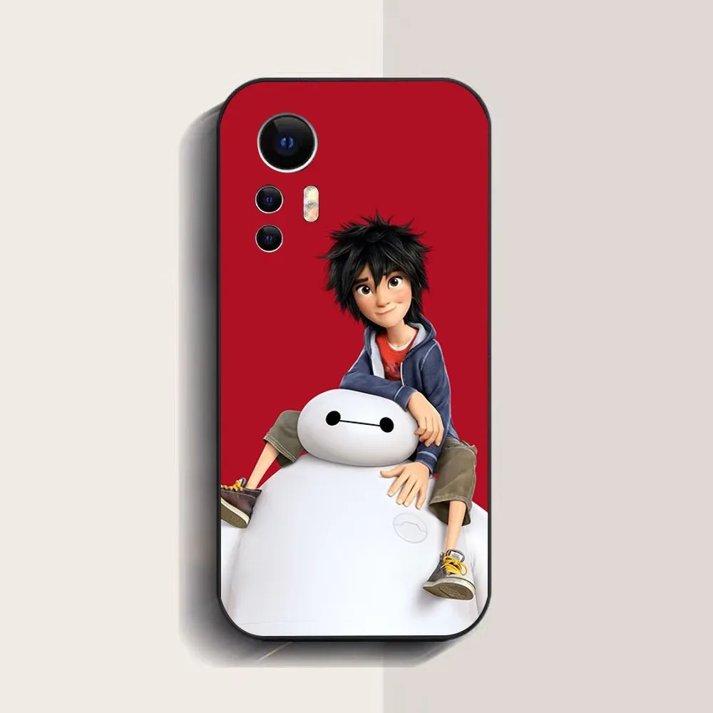 Big Hero 6 Baymax Phone Case For Xiaomi 11 Redmi Note 5G 8T 9A 9 10T Note8Pro Note9 12SUltra Black