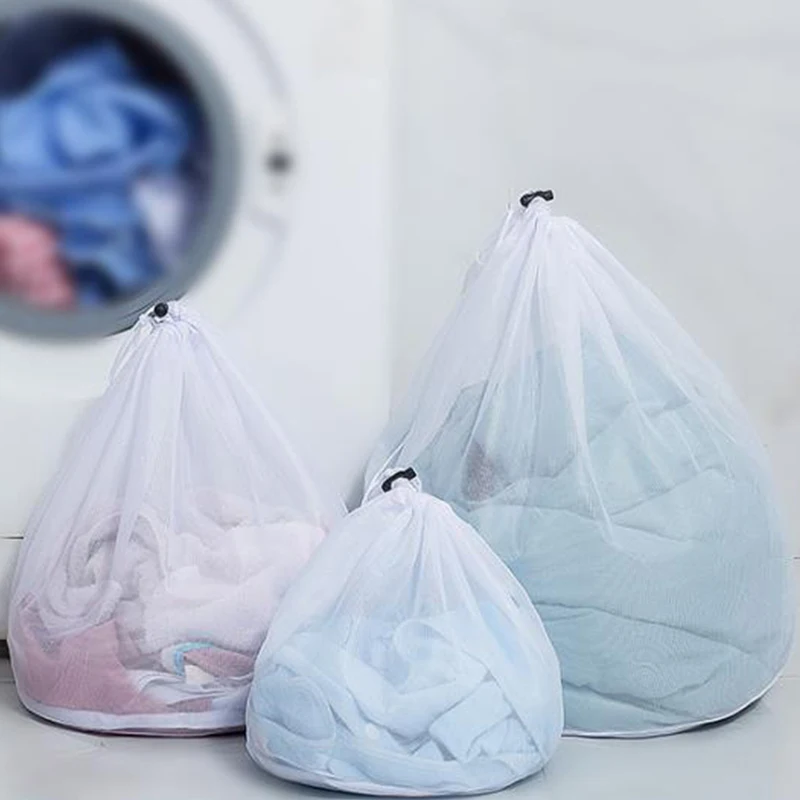 

Fine Line Drawstring Bra Underwear Socks Folding Mesh Laundry Bag Home Clothes Laundry Care Accessories Washing Bag Organizador