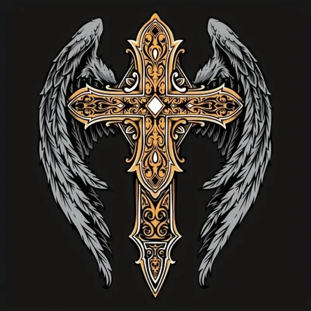 2024 роскошное новое простое ожерелье с крестом Archangel подвеска в скандинавском