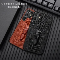 for samsung galaxy s22 s21 ultra leather cowhide crocodile head phone case smartphone case for samsung s20 %ed%94%8c%eb%a6%bd3%ec%bc%80%ec%9d%b4%ec%8a%a4 a71