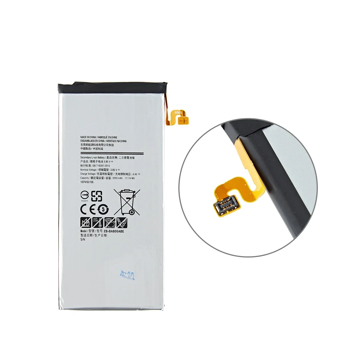 Совершенно новый аккумулятор EB-BA800ABE EB-BA800ABA 3050 мАч для Samsung Galaxy A8 (2015) A800 SM-A8000 A800F A800S