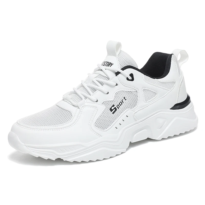 

Мужские дышащие кроссовки с низким верхом DAFENP, повседневные спортивные мужские модные кожаные кроссовки на платформе