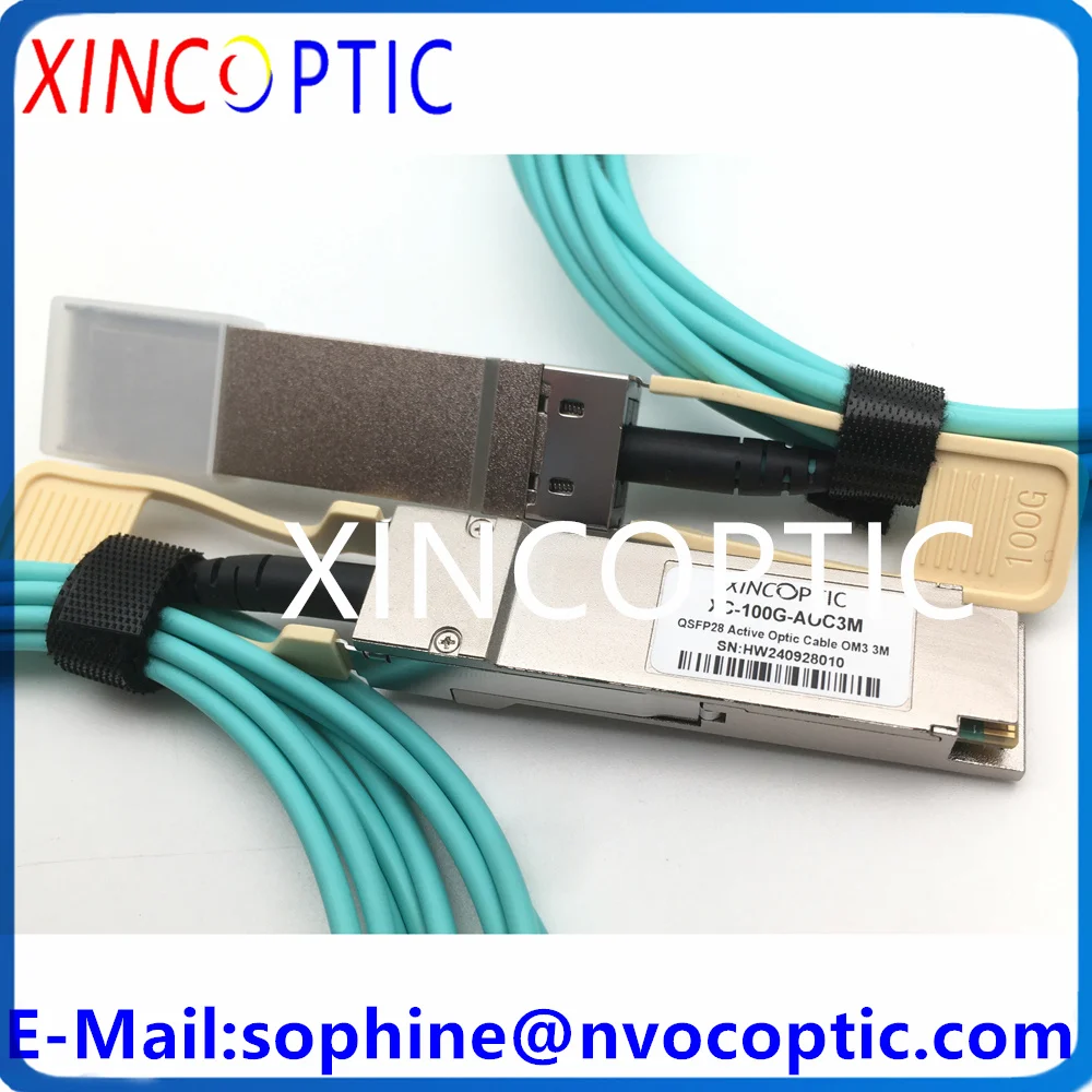 2 шт. XINCOPTIC XC-100G-AOC 100G QSFP28 OM3 3M AOC Волоконно-оптический активный кабель совместимый