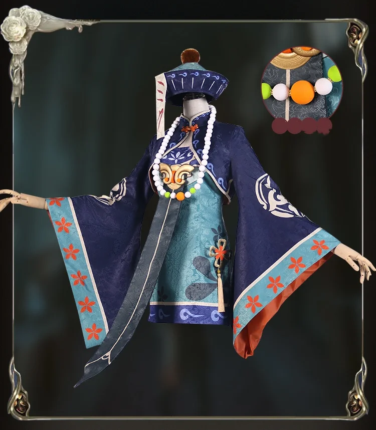 Vocaloid Miku Косплей Костюм Аниме Парик Китайский Стиль Маленький Зомби Хэллоуин