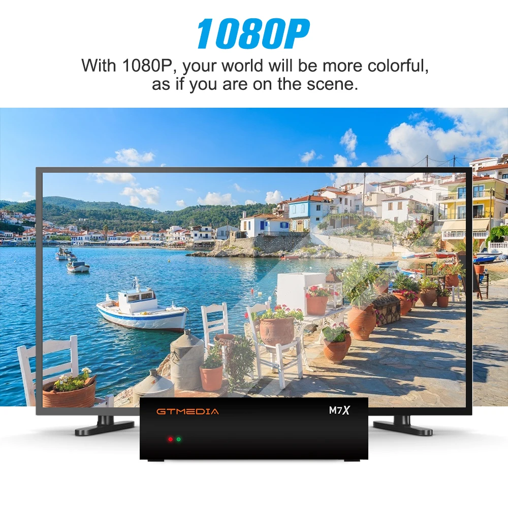 GTMEDIA M7X DVB-S2 SKS/IKS/CS/M3U VCM/ACM ТВ-приемник Twin Tuner lKS и SKS реализуйте 70.0 ° W LyngSat с Бразильей CH