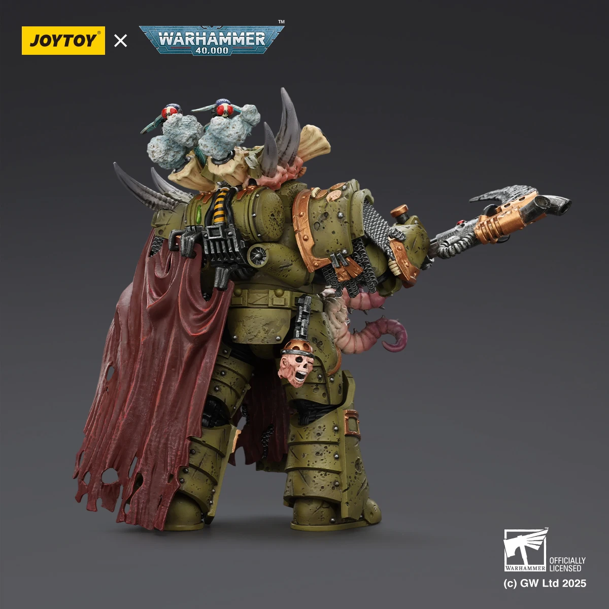 Фото Фигурка JOYTOY Warhammer 40K Death Guard Deathshroud Terminator в масштабе 1/18, модель для коллекционирования и демонстрации для фанатов №4