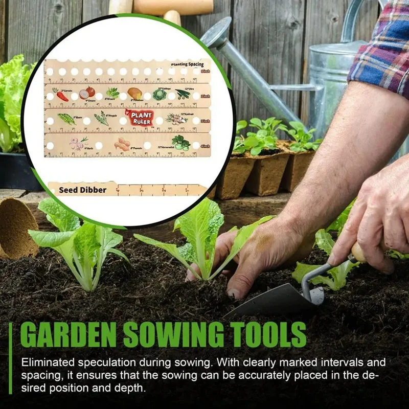 Линейка для растений с направляющими посадки семян инструменты садоводства
