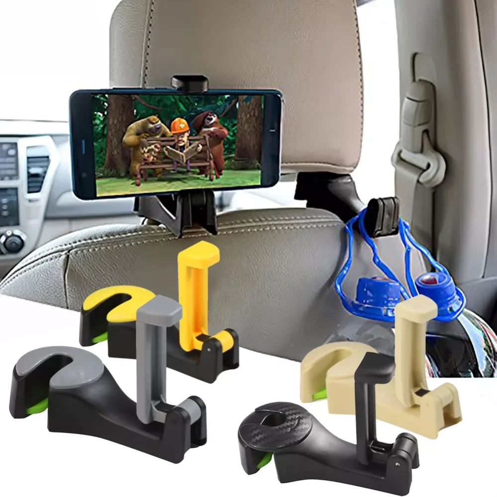 

Seat Hooks Bags Hanger Holder Organizer Phone Stand Mount Automobiles Headrest Storage Hook Clips Universal Accessories