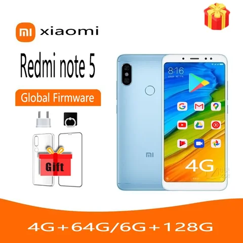 Смартфон XIAOMI Redmi Note 5, 3/32ГБ, 4/64ГБ, 6/128ГБ, global, б/у