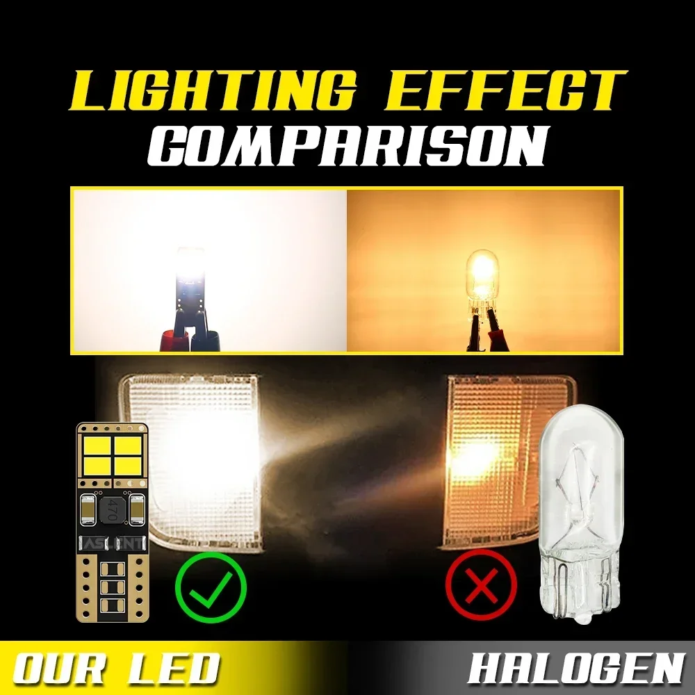 2x 9-60 В 12 24 W5W T10 Светодиодный CANBUS без ошибок 5W5 3020 Супер яркие автомобильные