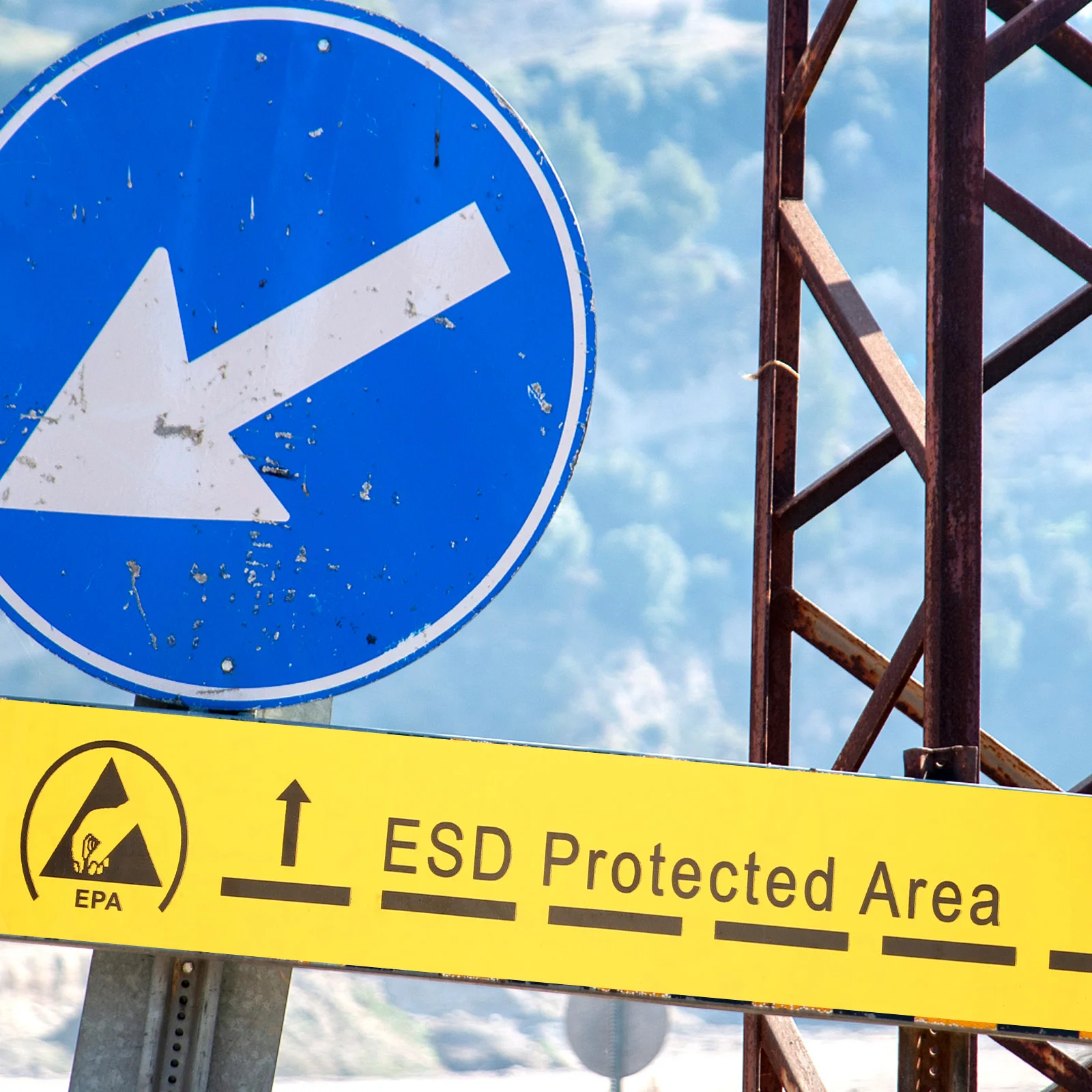 Статическая чувствительная лента Антистатические этикетки Обережно