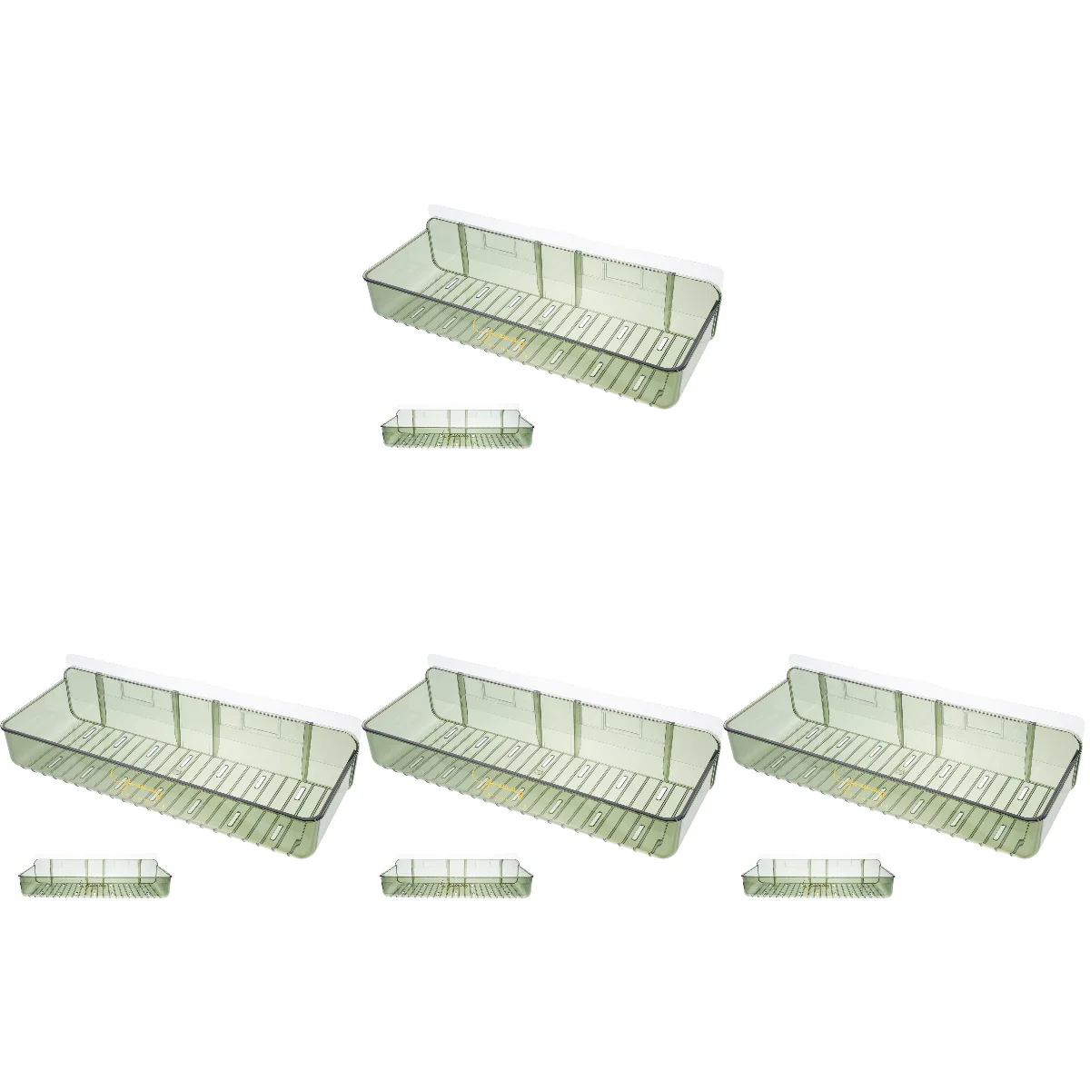 

Set 4 Bathroom Shelf Shower Stuff Wall-Mounted Rack Holders Sundry The Pet Sundries Storage Shelves
