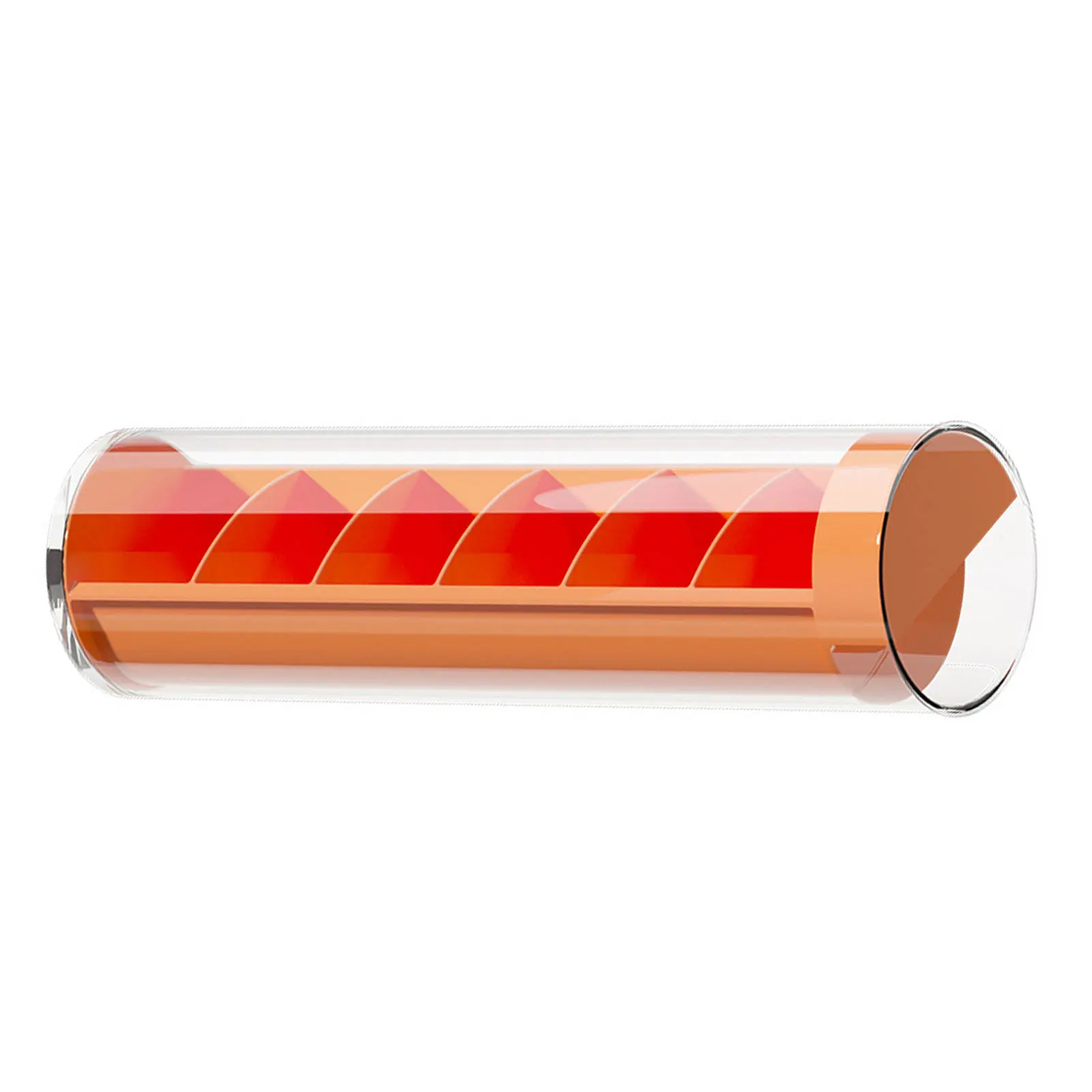 

Sock Storage Box Cylindrical Socks Storage Organizer Case Visible Storing Container For Underwear Ties Orange/ White/ Yellow
