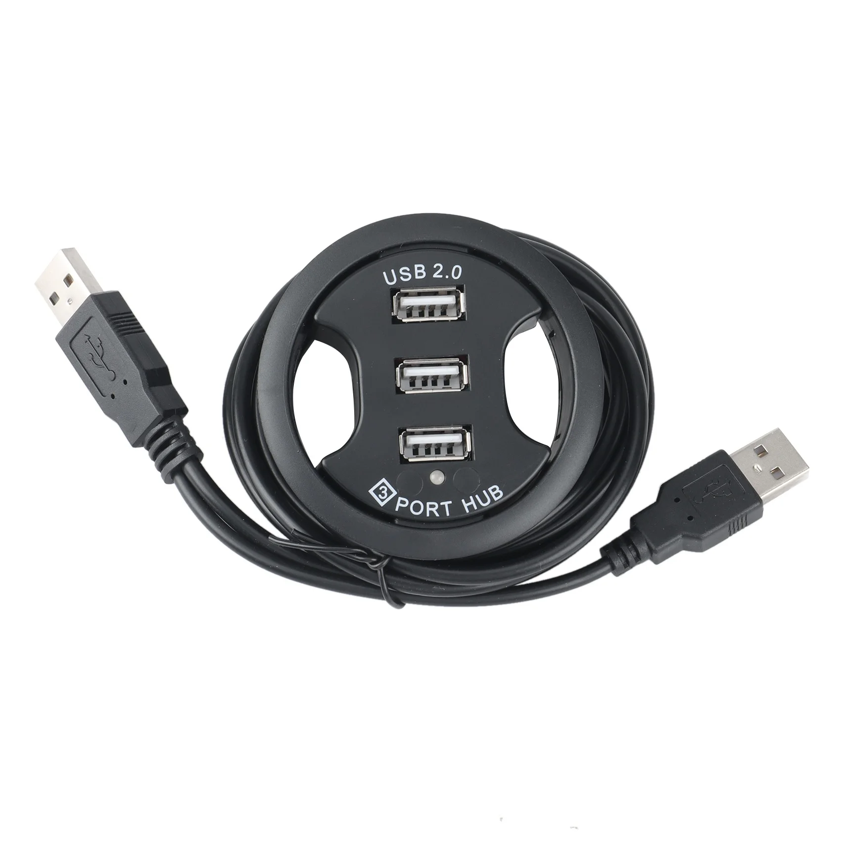 

Настольная втулка USB 2,0 usb-хаб, USB 2,0 концентратор аудио, настольный монтажный адаптер с 3 портами, настольное крепление с несколькими портами
