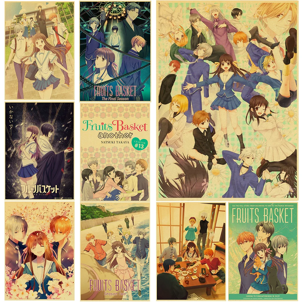 

Anime Fruits Basket Poster Home Decoration Living Room Fashion Decoration Chambre Paper Wall Decor Aesthetic Bedroom Painting