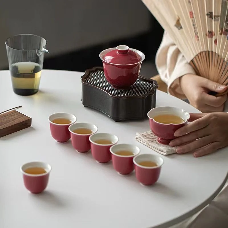 Чайная посуда Gaiwan Chawan набор из чаши для супа китайские кружки кунг-фу фарфоровая